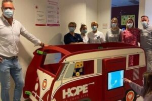 “Speelbus van Hope Benefiet en Lilse Golf & Country Club fleurt kinderafdeling van AZ Turnhout op”
